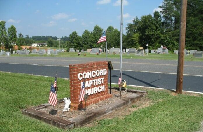 Concord Baptist Church Sign