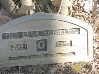 Ella Brinkley Headstone