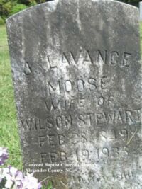 J Lavance Stewart wife of  Wilson Stewart