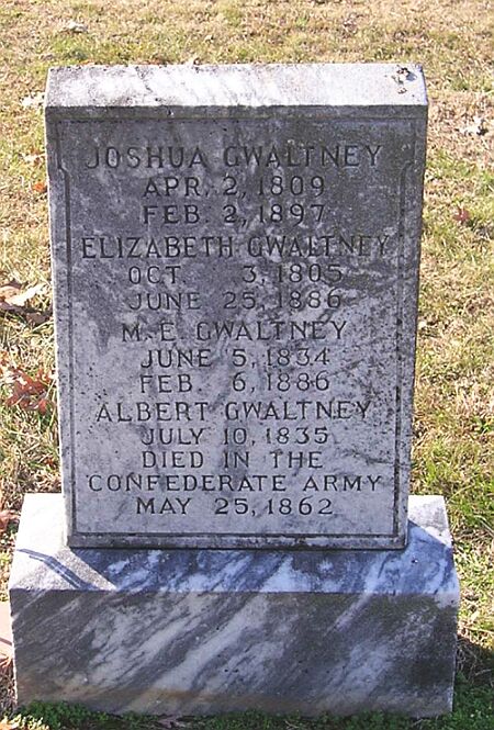 Gwaltney Family - Shady Grove Cemetery