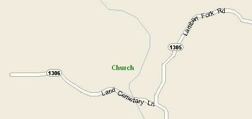 Arial map of Poplar Springs Church &  Cemetery