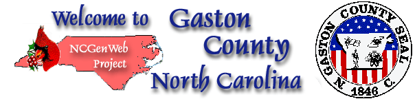 This non-profit site has no connection with Gaston County government. Logo is used under the US Copyright Fair Use law, Title 7, Sect. 107, US Code.