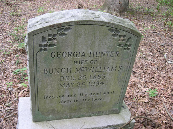Georgia_Hunter_mcWilliams_Stone_Cemetery_just_South_Of_Enfield