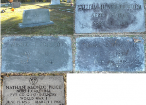 Henry and Minnie Proctor Family - Forest Hill Cemetery, Nashville, NC