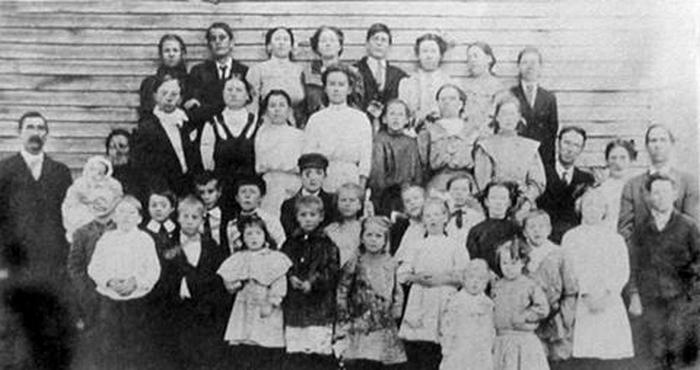 Hogback School, Pea Ridge - 1909