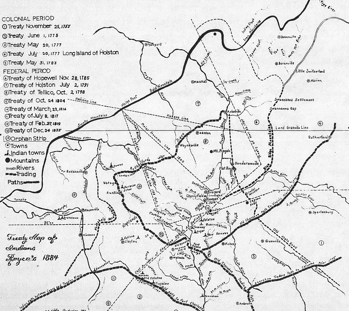 Treaty Map - Royce 1884