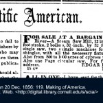 Advertisement of Edgar Hanks