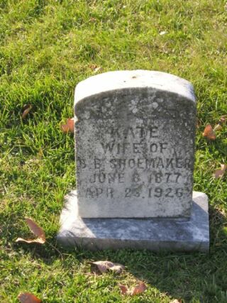 Kate Shoemaker - Shady Grove Cemetery
