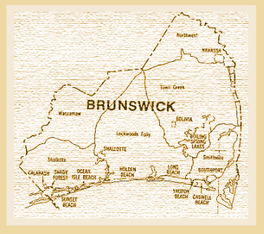 Brunswick County Townships Map