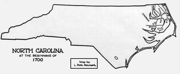 North Carolina County Formation 1700