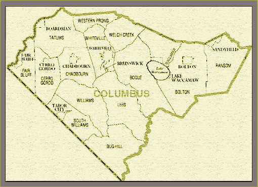 Columbus County
                      NC Map