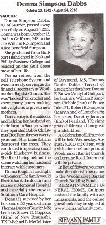 Thomas Mitchell Obituary (2011) - Williamston, MI - Jackson