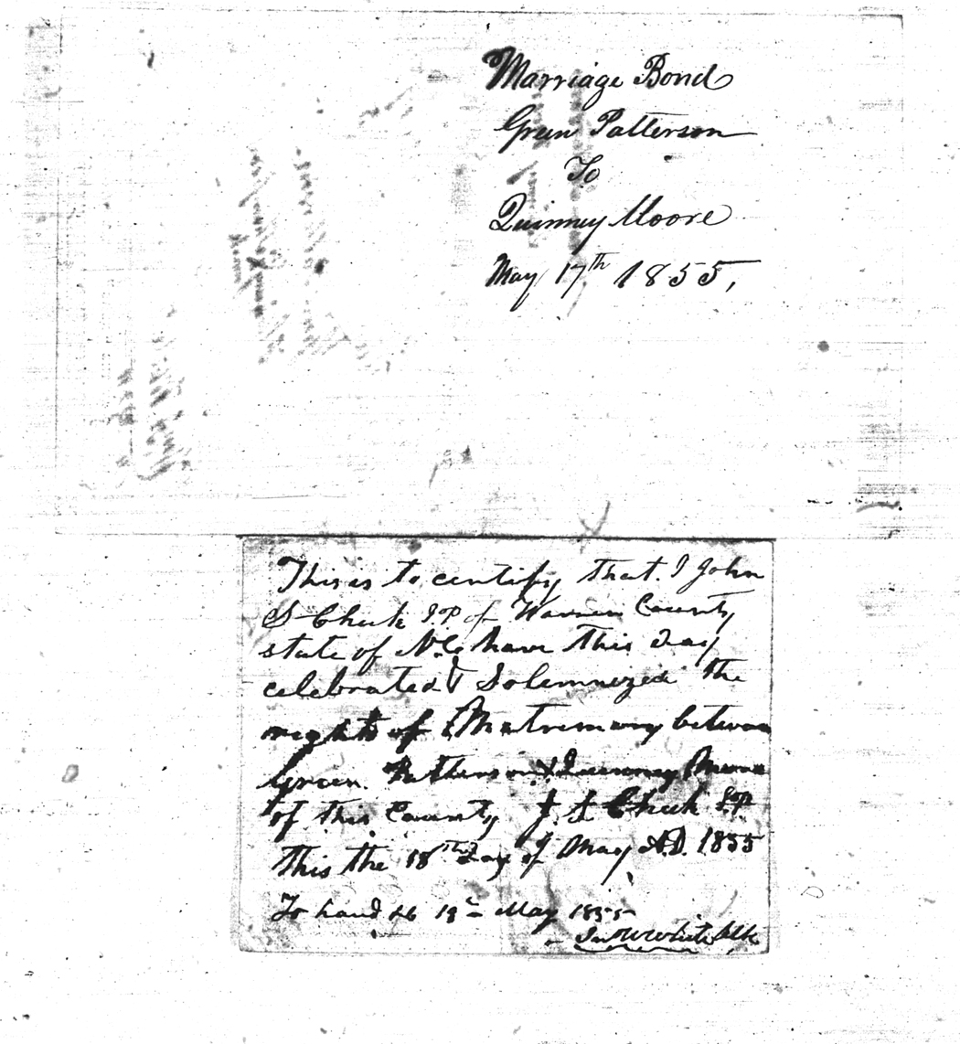 Warren Co.NC Marriages 1779-1868