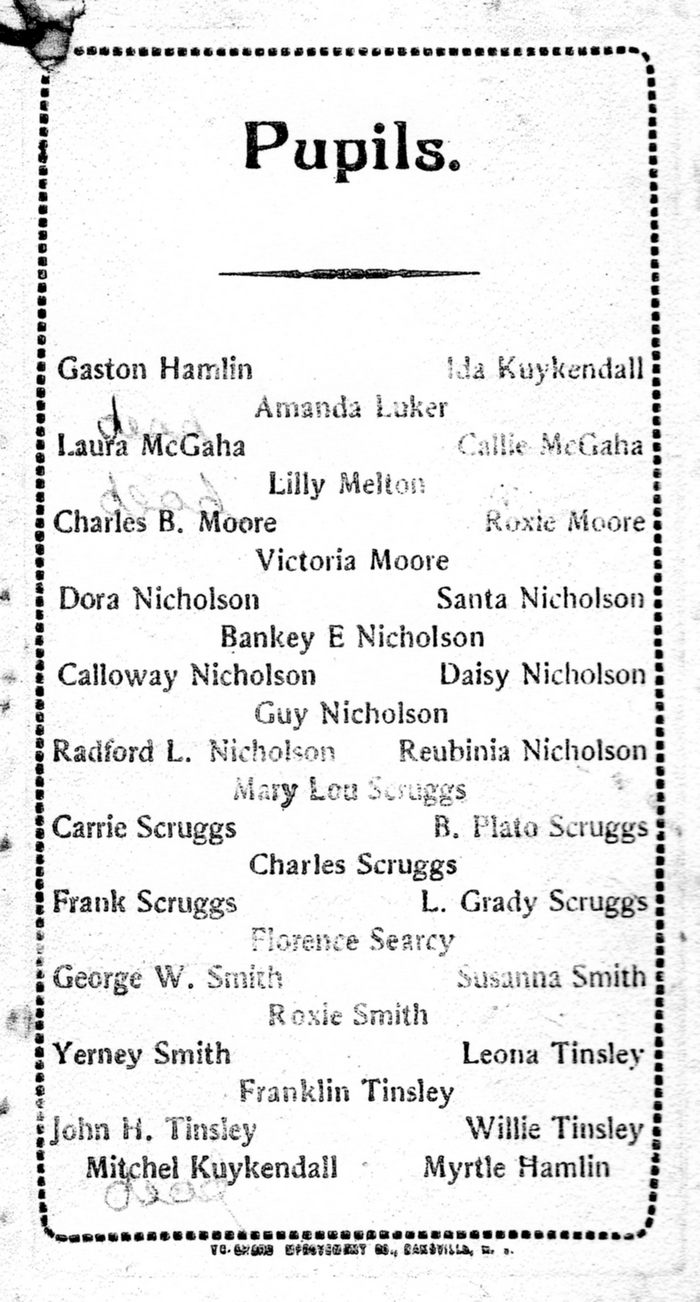 Glade School Souvenir 1899 p3